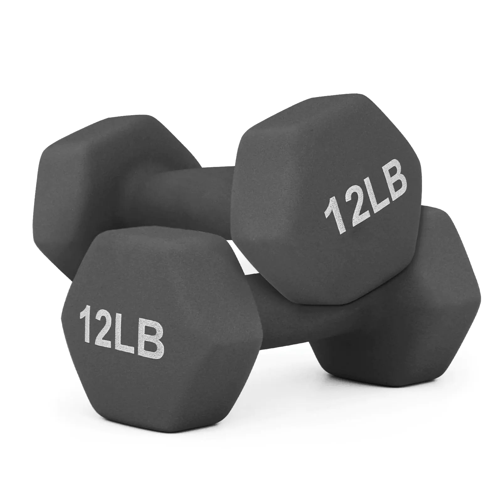 MADOG Dumbbell Set Anti-Slip Neoprene Coated Hexagon Hand Weights for Home Gym Equipment Workouts Strength Training