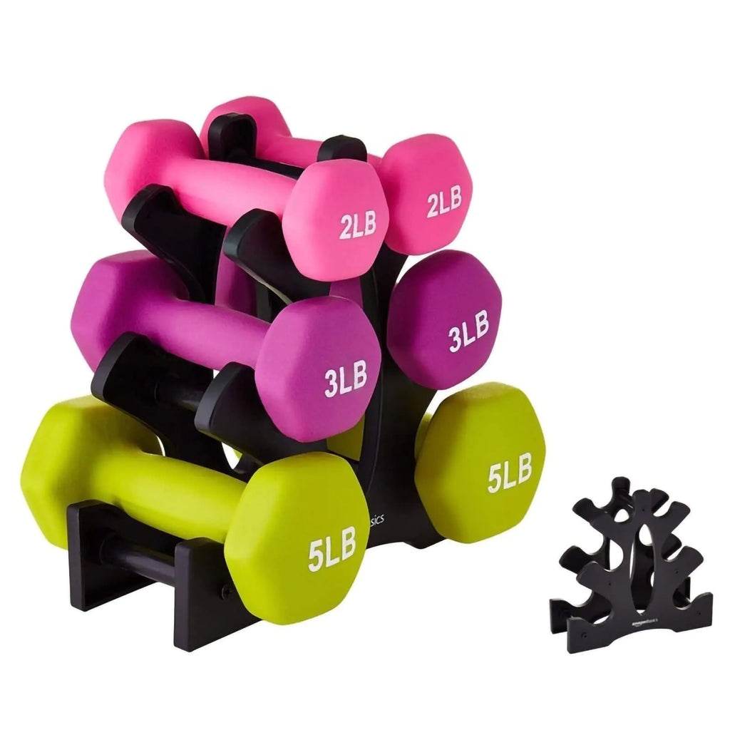 Dumbbell Rack Triangular Dumbbell Rack Stand 3 Tier Weight Hoder 23x22.5x8.5cm for Home Gym Exercise